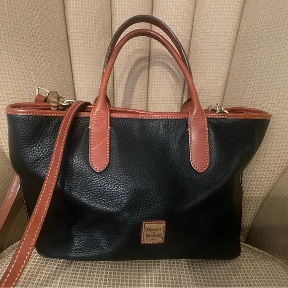 Dooney & Bourke Pebbled Leather Tote/Shoulder Bag - Picture 2 of 11